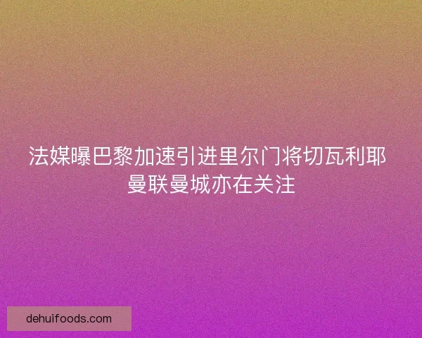 法媒曝巴黎加速引进里尔门将切瓦利耶 曼联曼城亦在关注