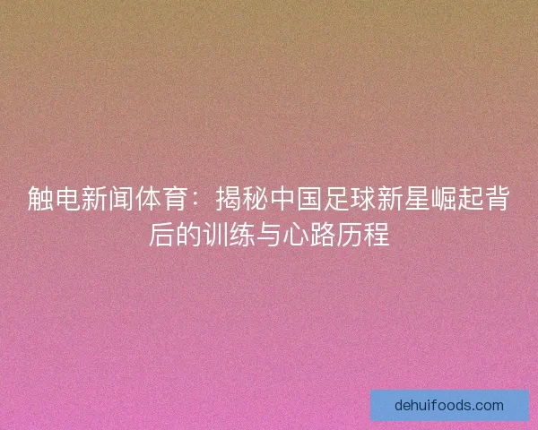 触电新闻体育:揭秘中国足球新星崛起背后的训练与心路历程 触电新闻体育:揭秘中国足球新星崛起背后的训练与心路历程